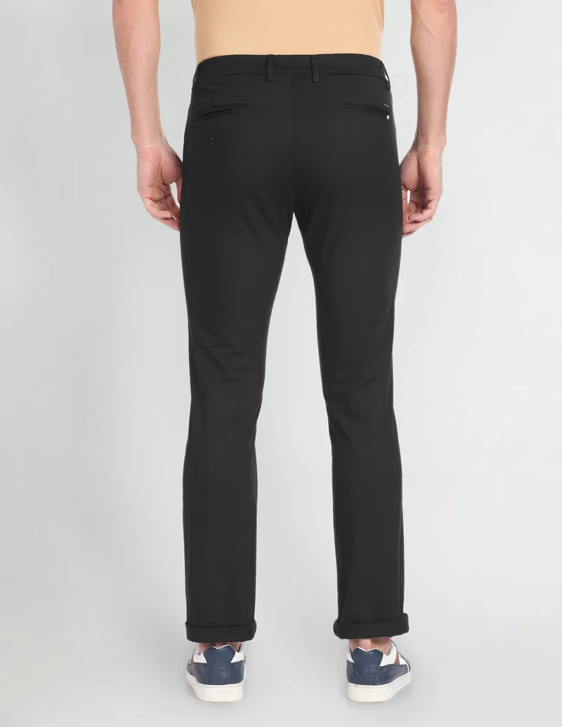 Arrow Black Lightweight Smart Flex Chinos for Men | Best Price UAE
