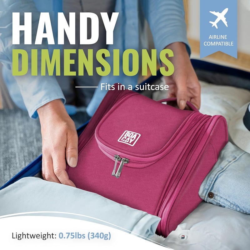 BOACAY Premium Hanging Travel Toiletry Bag - Image 5