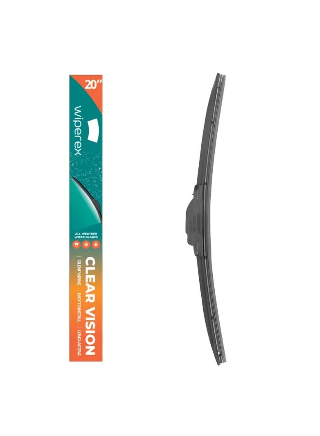 ويبيركس WiperEX Premium Wiper Blade 20" – Silent, Smooth Wipe, No Marks, Wind Lift Resistant, Durable Rubber - Image 1