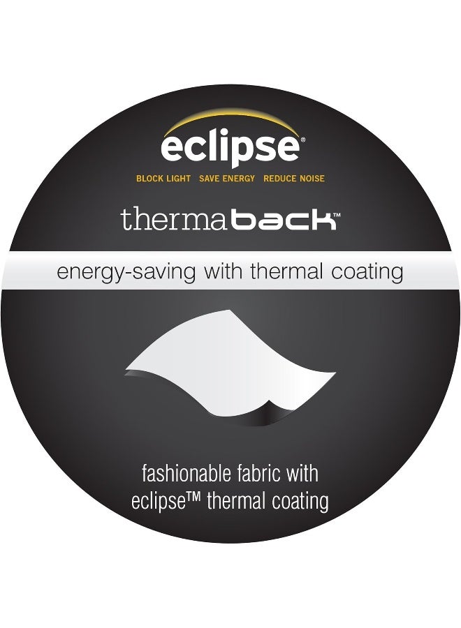 ECLIPSE Blackout Thermal Rod Pocket Window Curtain for Bedroom or Nursery 1 Panel - Image 4