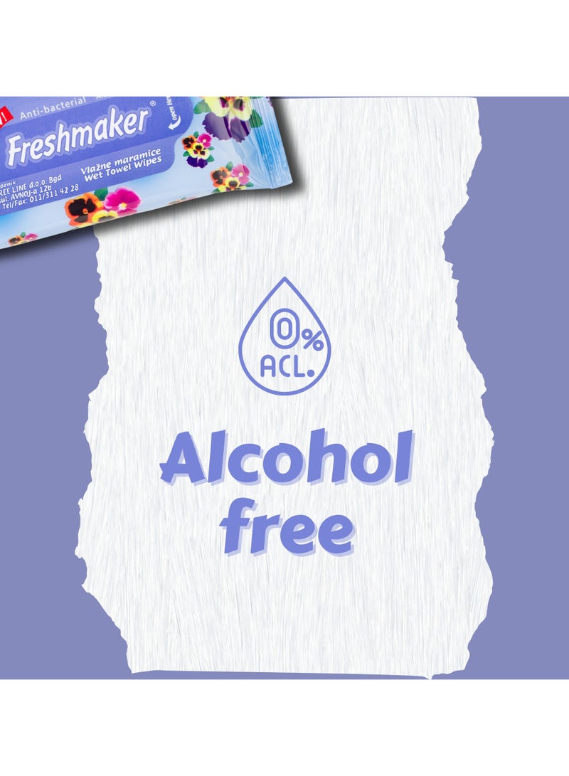 Freshmaker Anti-Bacterial Baby Wipes 10 wipes x 36 Packs - Cleansing Wet Towels for Babies & Adults - 99.9% Purified Multi Purpose Wet Wipes - Ideal for Sensitive Skin & Gentle Baby Care (360 Count) - Image 2