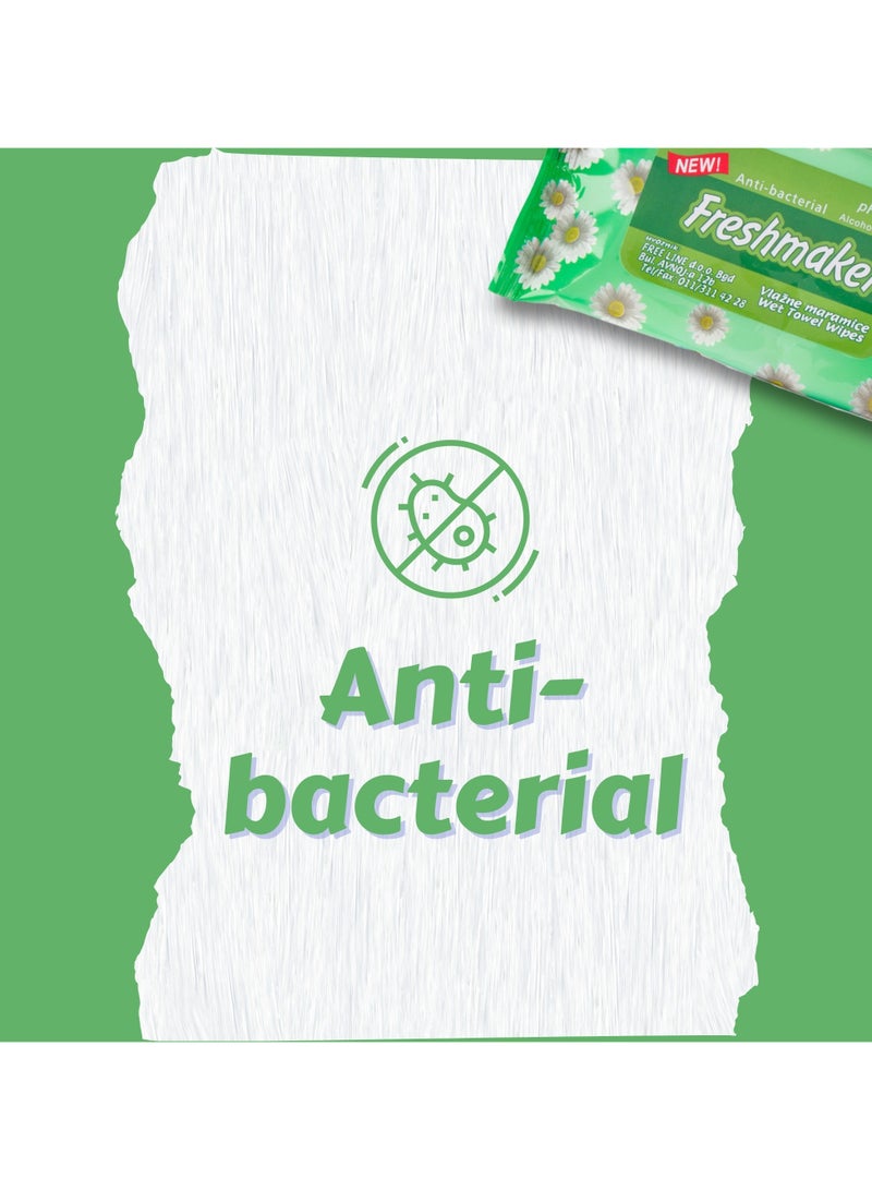 Freshmaker Anti-Bacterial Baby Wipes 10 wipes x 36 Packs - Cleansing Wet Towels for Babies & Adults - 99.9% Purified Multi Purpose Wet Wipes - Ideal for Sensitive Skin & Gentle Baby Care (360 Count) - Image 3