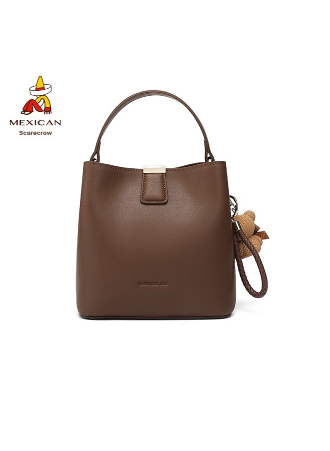 Scarecrow Handbag For Women, New Cowhide Shoulder Crossbody Bucket Bag, Birthday Gift For Girlfriend Or Wife On Qixi Festival Or Valentine's Day - Image 5
