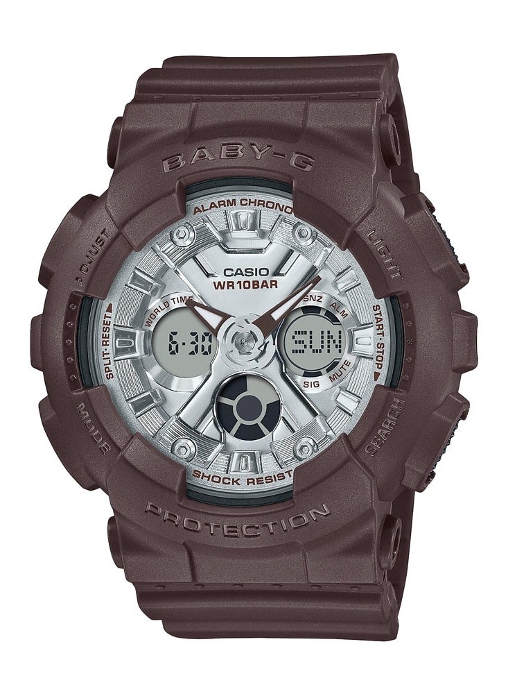 كاسيو بيبي جي ساعة ستاندرد أنالوج ديجيتال بني BA-130SW-5ADR - Image 1