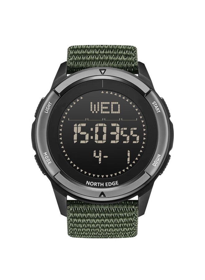 North Edge Carbon Fiber Outdoor Sports Military Lightweight Electronic Watch, Men's Compass Alarm Clock, Pedometer Calorie Counter Student Watch - Image 2