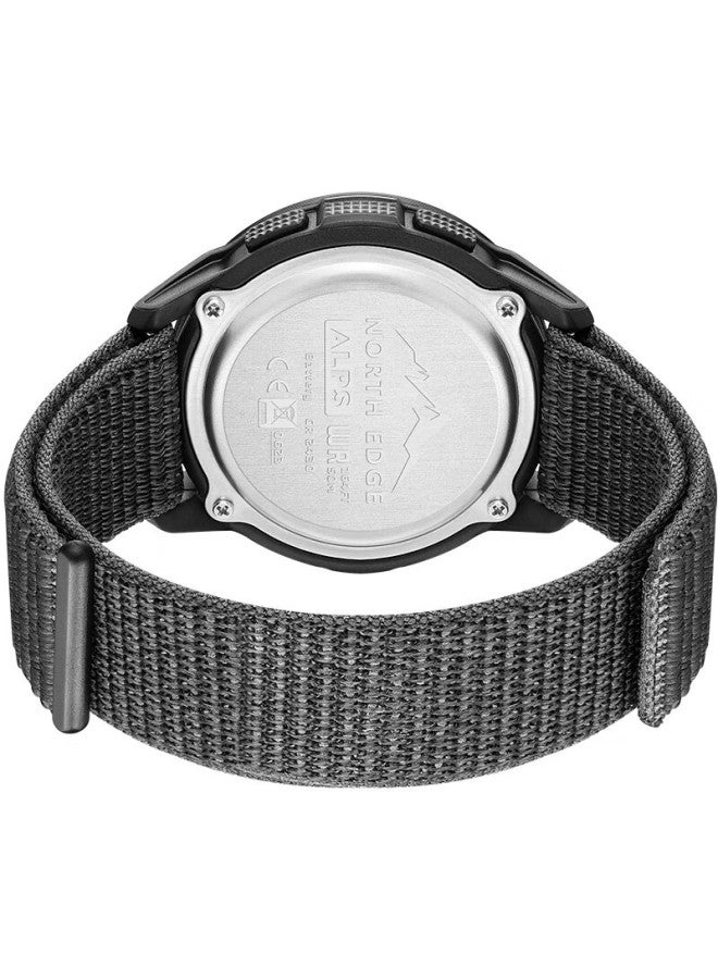 North Edge Carbon Fiber Outdoor Sports Military Lightweight Electronic Watch, Men's Compass Alarm Clock, Pedometer Calorie Counter Student Watch - Image 4