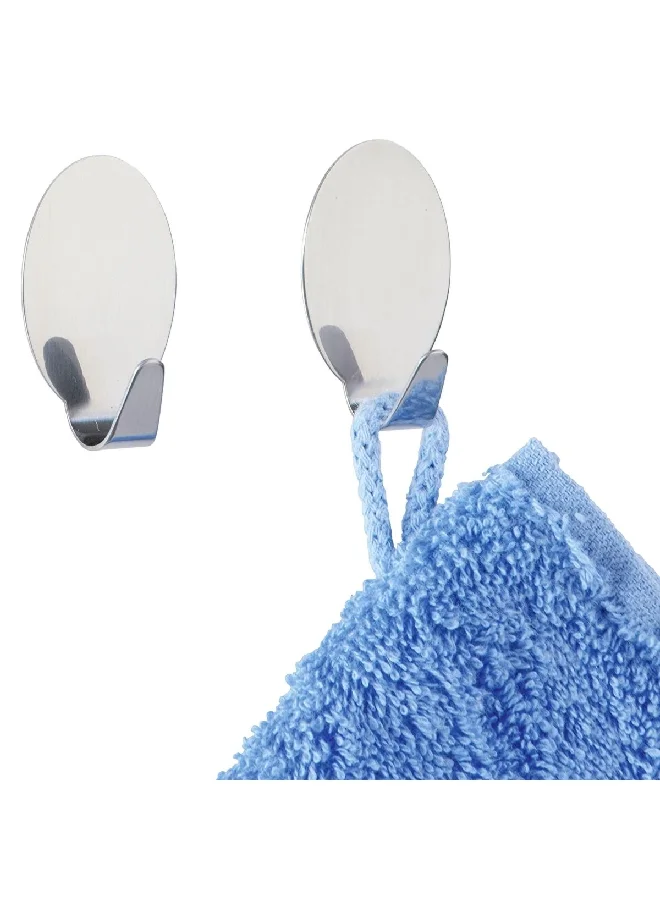 Wenko 2-Piece Wall Strip Hook Silver 15.494 x 2.032 x 9.398 cm 4477020100