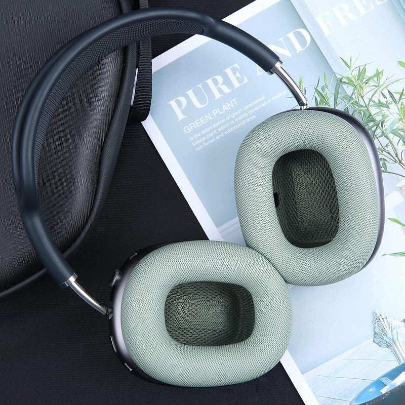 EARROCK Earpads for AirPods Max Headphones Replacement Ear Cushions Oil Proof Ear Pad Covers with Protein Leather, Memory Foam and Magnet Green - Image 5