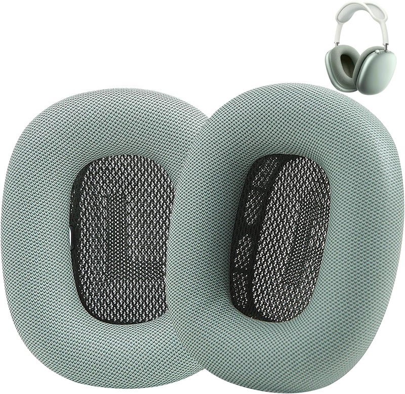 EARROCK Earpads for AirPods Max Headphones Replacement Ear Cushions Oil Proof Ear Pad Covers with Protein Leather, Memory Foam and Magnet Green - Image 1
