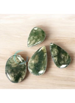 Generic ALIF AGATE Natural Moss Agate Oval-Shaped Healing Stones for Reiki Healing, Energy Balancing, and Crystal Therapy A Perfect Tool for Chakra Alignment and Spiritual Wellness (Pack of 1)  - Image 5
