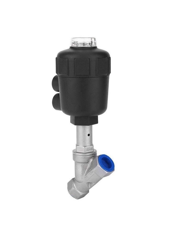 Garosa Garosa Pneumatic Steam Valve, Air Actuated Thread Angle Seat Valve, PTEE Sealing, Stainless Steel Thickened Plastic Case Steam Valve(1/2" DN15)  - Image 5