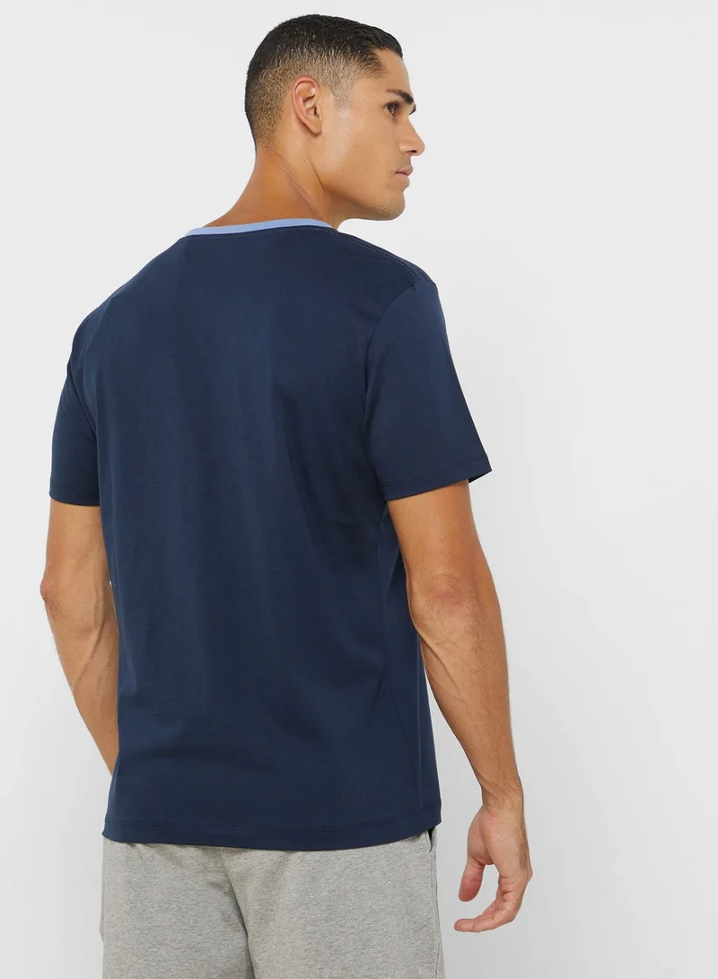 Hackett Logo Crew Neck T-Shirt