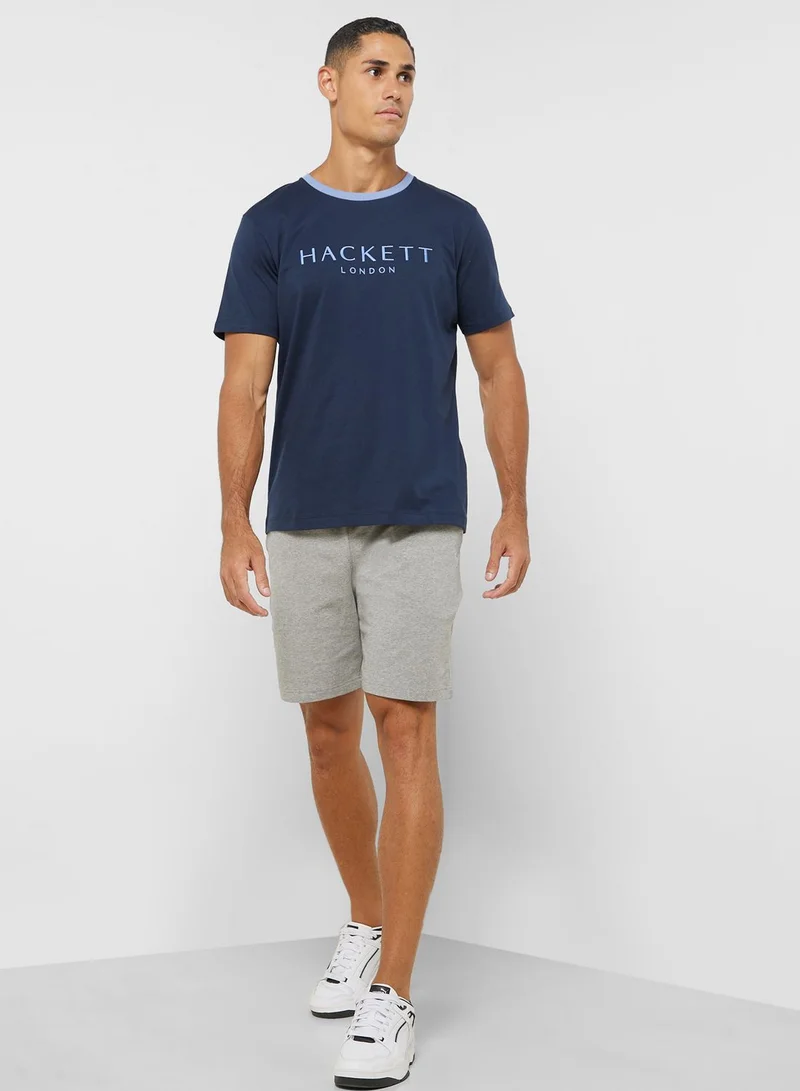 Hackett Logo Crew Neck T-Shirt