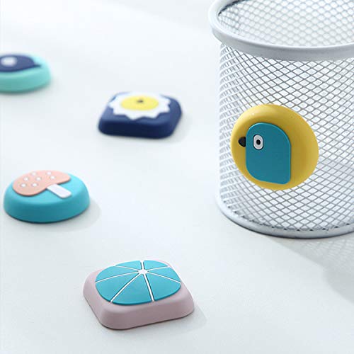 Mockery Silicone Cartoon Crash Pad, Self-Adhesive Cartoon Wall Protector Door Knob Wall Shield Rubber Buffer Crash Pads Door Stoppers for Furniture Glass Table, Wall Sticker (6 Pieces, Random Pattern) - Image 5