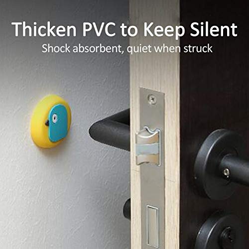 Mockery Silicone Cartoon Crash Pad, Self-Adhesive Cartoon Wall Protector Door Knob Wall Shield Rubber Buffer Crash Pads Door Stoppers for Furniture Glass Table, Wall Sticker (6 Pieces, Random Pattern) - Image 3