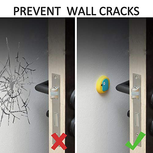 Mockery Silicone Cartoon Crash Pad, Self-Adhesive Cartoon Wall Protector Door Knob Wall Shield Rubber Buffer Crash Pads Door Stoppers for Furniture Glass Table, Wall Sticker (6 Pieces, Random Pattern) - Image 2