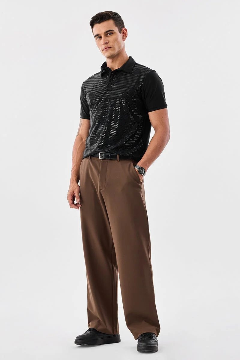 SNITCH Beaded Luxe Polo T-Shirt