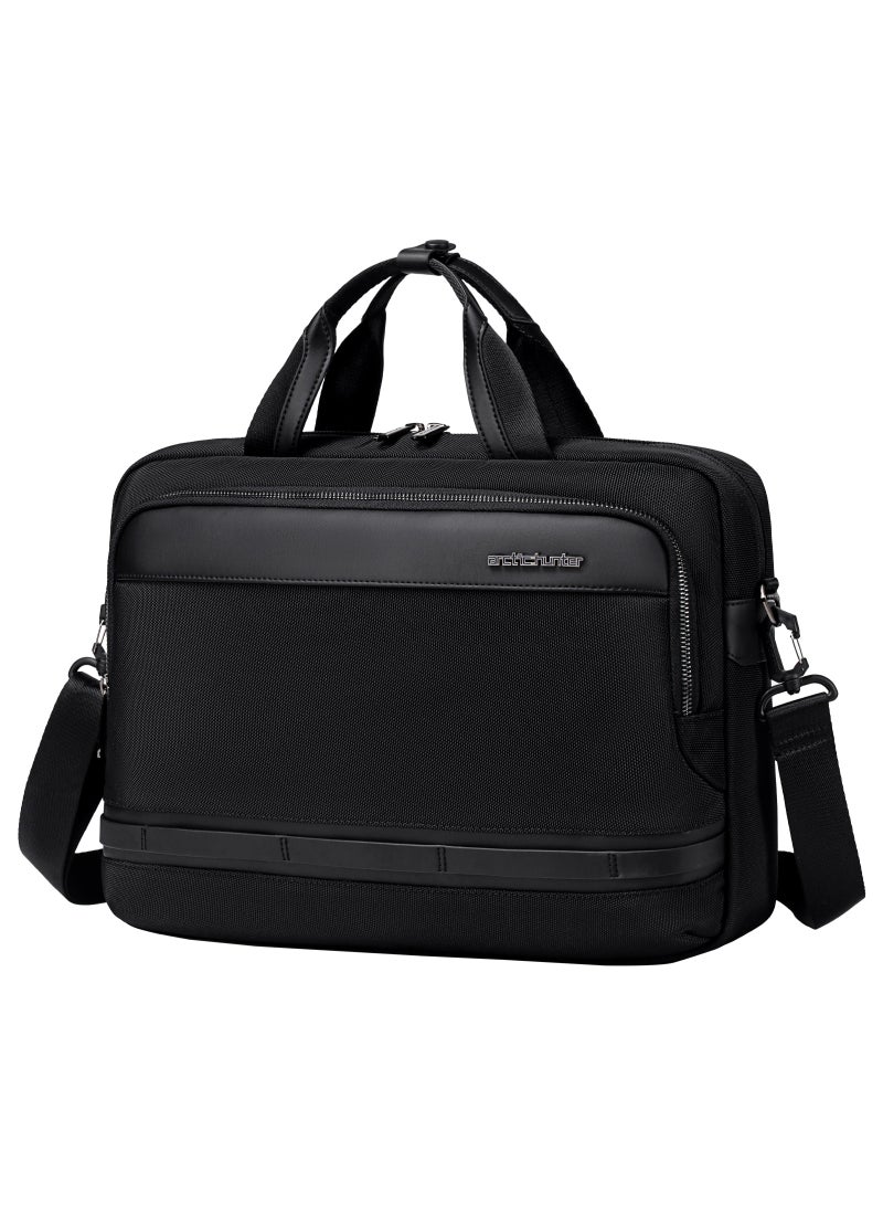 أركتيك هانتر حقيبة كمبيوتر محمول Arctic Hunter للرجال والنساء 2 في 1 حقيبة يد مكتبية مزودة بجيب للكمبيوتر المحمول مقاس 15.6 بوصة وحجرات متعددة وحزام كتف قابل للفصل وحقيبة مقاومة للصدمات والماء - Image 1