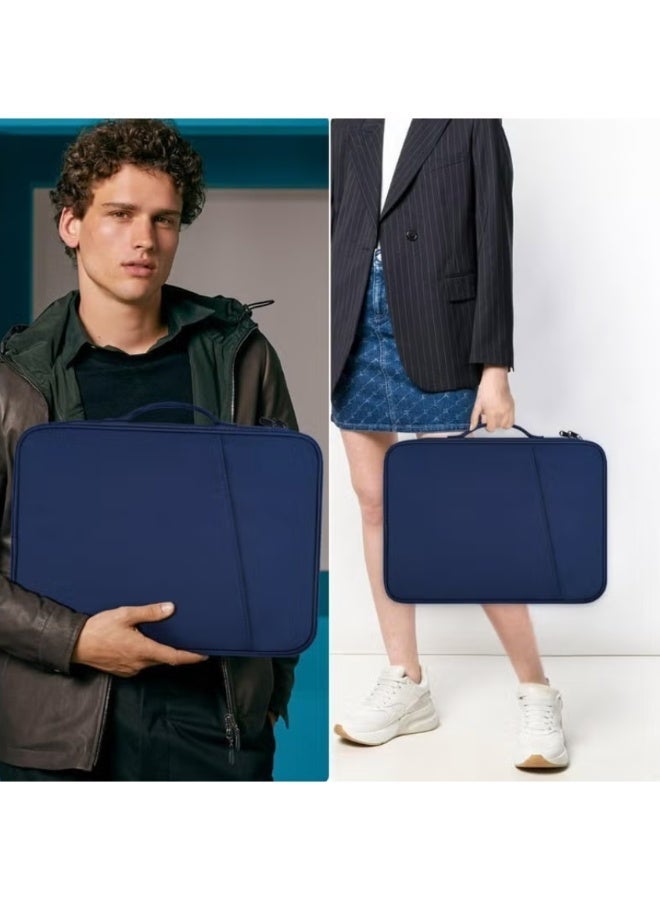 حقيبة كمبيوتر محمول مقاس 13 بوصة، غطاء حماية للكمبيوتر مقاوم للصدمات مع جيب للملحقات أنها حقيبة كمبيوتر محمولة متوافقة مع جهاز ماك بوك أير وماك بوك برو مقاس 35 * 28 * 5 سم - Image 5