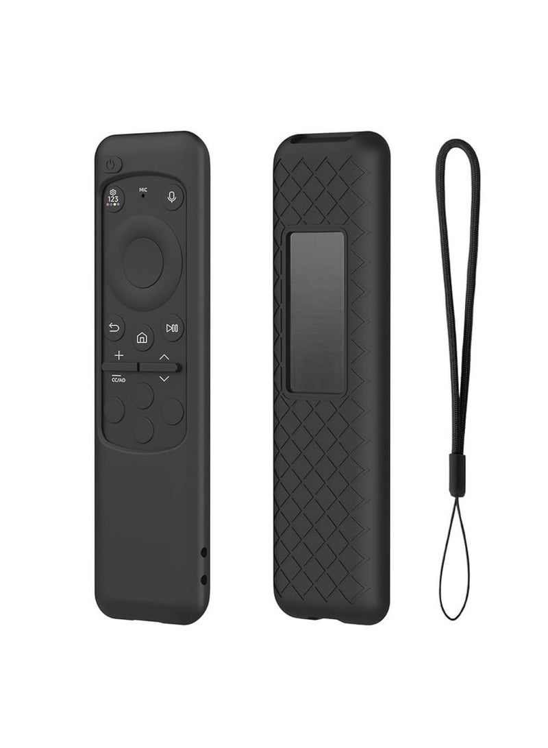 Cover for BN59-01432J BN59-01432A BN59-01432 2023 Samsung Smart TV Solar Panel Remote Silicone Sleeve (Black)  - Image 1