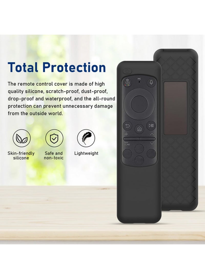 Cover for BN59-01432J BN59-01432A BN59-01432 2023 Samsung Smart TV Solar Panel Remote Silicone Sleeve (Black)  - Image 2