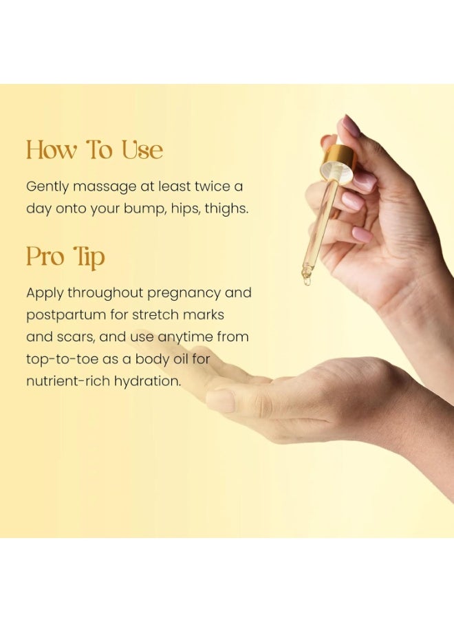 Milagro Beauty Ayurvedic Belly Oil | Stretch Marks Treatment | Scar Removal Oil| Pregnancy And Breastfeeding Safe | Sweet Almond Oil+20 Botanical Ingredients | Fresh And Old Scar Healing | 100Ml  - Image 4