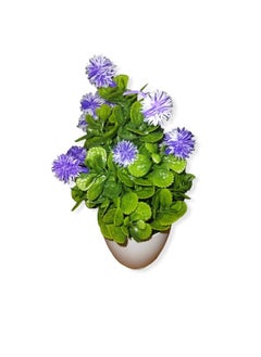 Home Ezz Artificial Potted Plant Blue / Green 12 x 22 cm  - Image 1