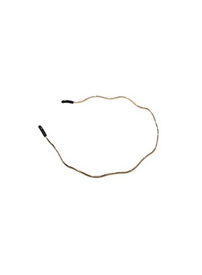 Aeyistry Eyistry Retro Simplicity Metal Big Wave Line Hair Hoop Wavy Headbands Gold Metal Hair Accessories Multiuse Headbands Bandeau Fashion Headband - Image 2