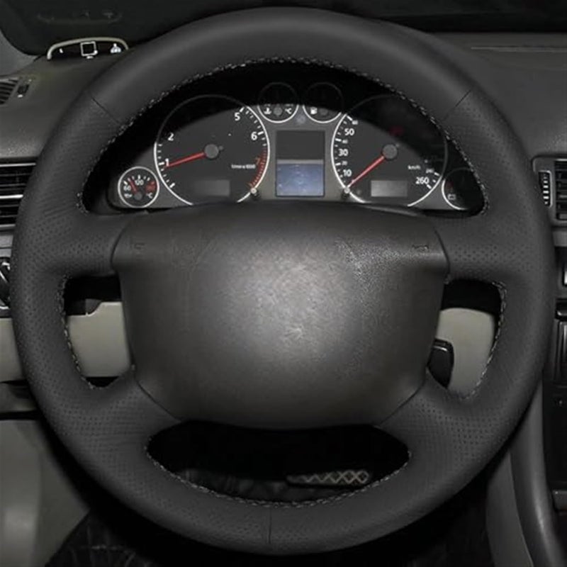 Wivplex Black Artificial Leather Steering Wheel Cover - Image 3