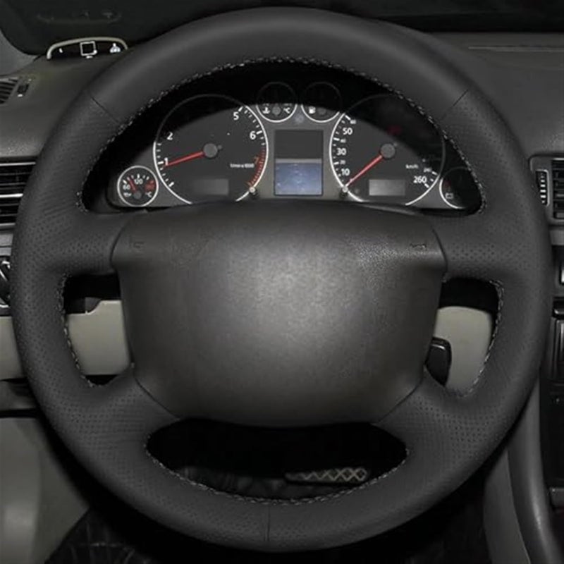 Wivplex Black Artificial Leather Steering Wheel Cover - Image 4