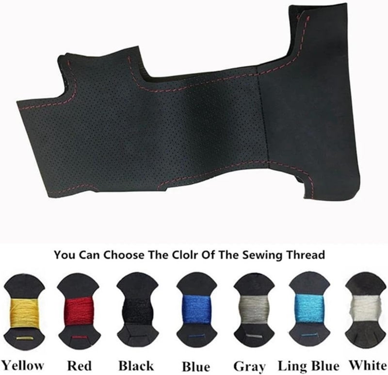 Wivplex Black Artificial Leather Steering Wheel Cover - Image 5