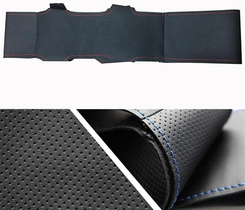 Wivplex Black Artificial Leather Steering Wheel Cover - Image 2