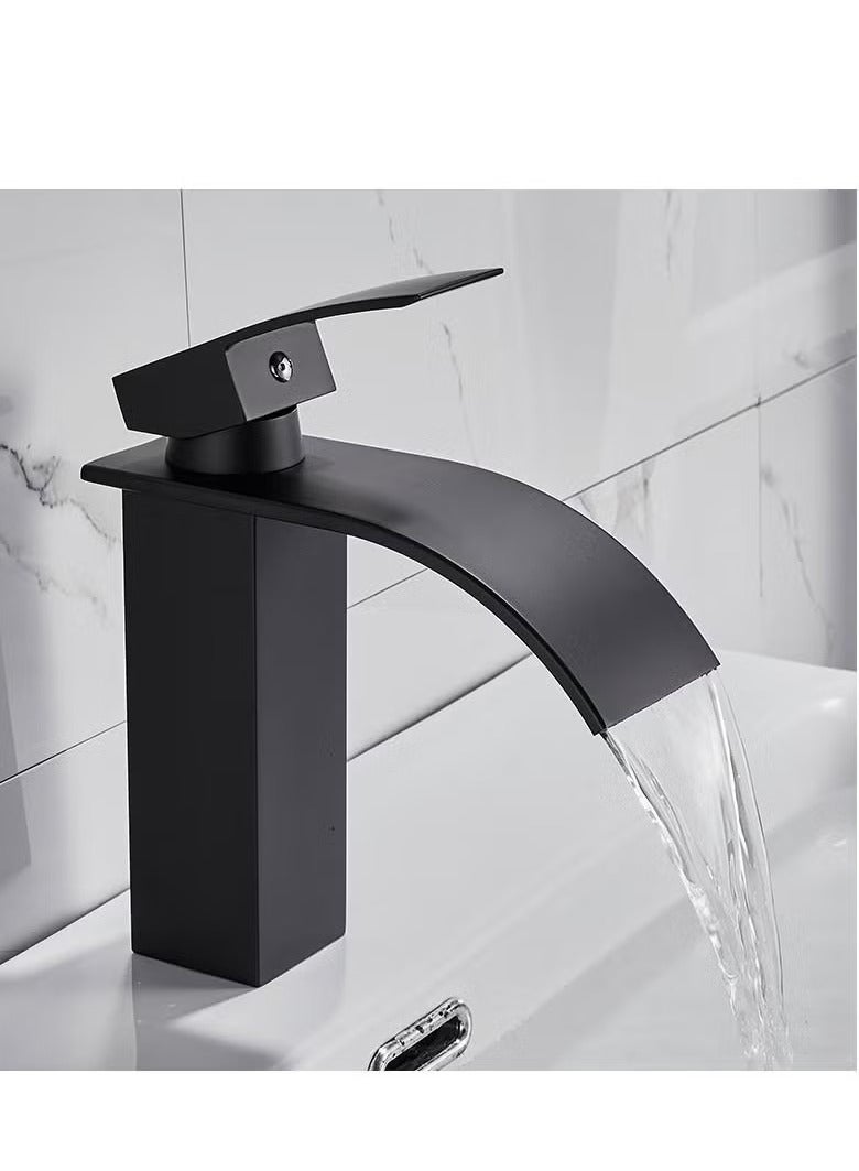 صنبور حوض الحمام شلال مثبت على سطح السفينة خلاط مياه باردة وساخنة صنبور حوض للحمام صنبور سطح السفينة - Image 4