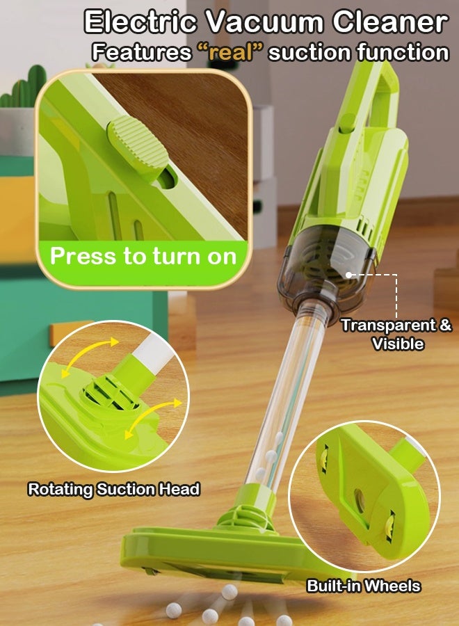 Forthcan Kids Cleaning Set 19PCS, Pretend Play Housekeeping Toys with Broom Mop Bucket Brushes and Cleaning Tools, Educational Role Play Gift for Toddlers Girls Boys Ages 3-6 - Image 3