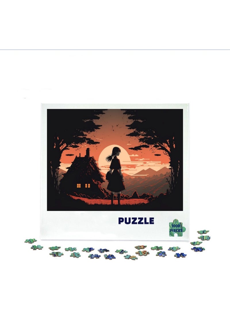 Anna 3D Sunset Girl 1000-Piece Puzzle - Image 2