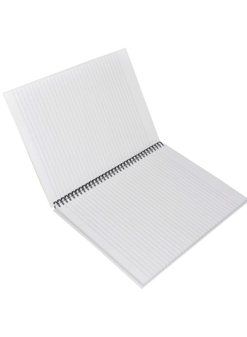 FIS LIGHT Pack of 5  Spiral Hard Cover Note Book 100 Sheets. Size : A4 -LINBSA41001309 - Image 3
