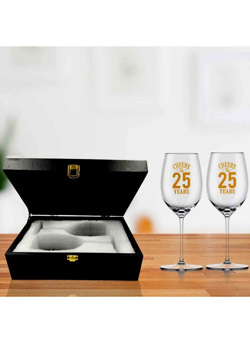Nutcase Nutcase Couples Gift Box with Custom Wine Glass Set Available in Black  - Image 1
