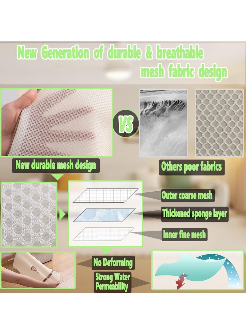 SYOSI Mesh Laundry Bags, Reusable Clothing Washing Bags,Upgrade durable double layer thickened, Wash Bags for Washing Machine for Tops,Skirts, Trousers, Socks, Underwear, Bra  - Image 4