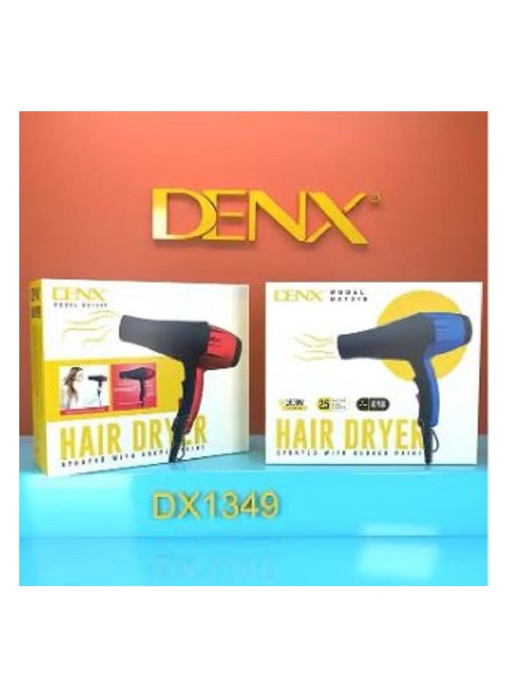 Dnex Long Life Low Noise Professional AC Motor Hair Dryer with Extra Long Cable And Removable Washable Air Intake Filter