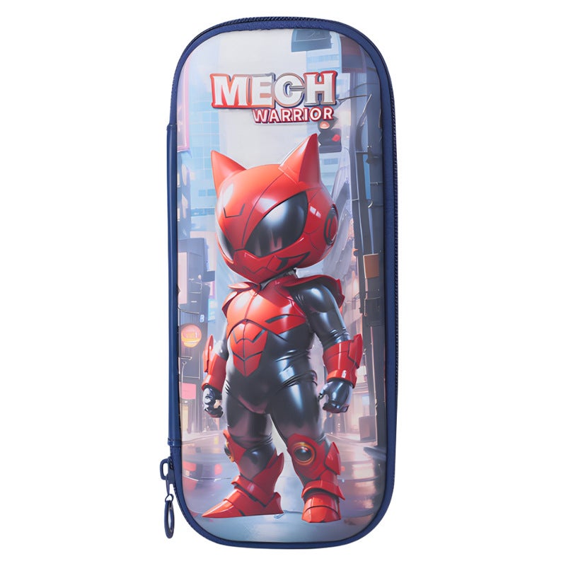 Small Spirit Pencil Case Cartoon Eva Student Pencil Case 3D Three-Dimensional Zipper Pencil Case Children'S Pencil Case A Generation Of Hair - Image 1
