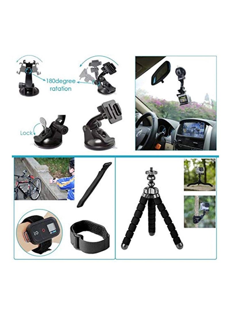 50 In 1 Action Camera Accessory Kit Compatible with GoPro Hero10/Hero9/Hero8/Hero7 GoPro Max/GoPro Fusion Insta360 DJI Osmo Action AKASO APEMAN Campark SJCAM Insta360 Xiaomi Yi DJI  - Image 5
