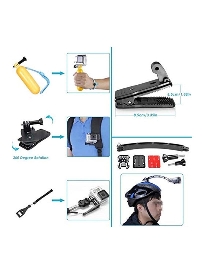 50 In 1 Action Camera Accessory Kit Compatible with GoPro Hero10/Hero9/Hero8/Hero7 GoPro Max/GoPro Fusion Insta360 DJI Osmo Action AKASO APEMAN Campark SJCAM Insta360 Xiaomi Yi DJI  - Image 2