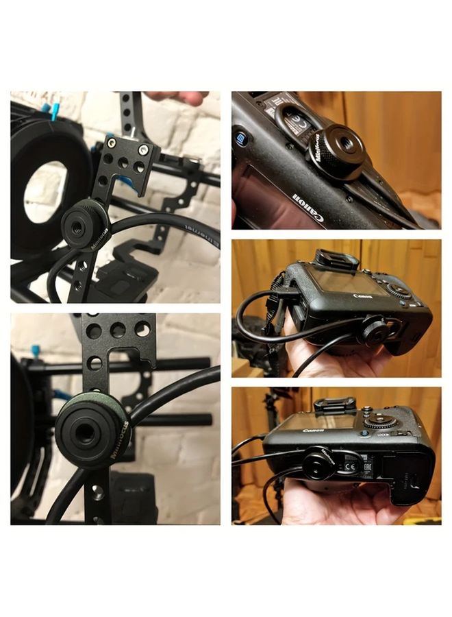 Black Universal Round Mini Cable Clamp Low Profile Locking Clip For Cable Management - Image 5