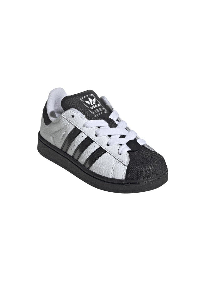 Adidas Adidas SUPERSTAR II C White CASUAL 0 FOR KIDS BOYS AND GIRLS 2.5  - Image 3
