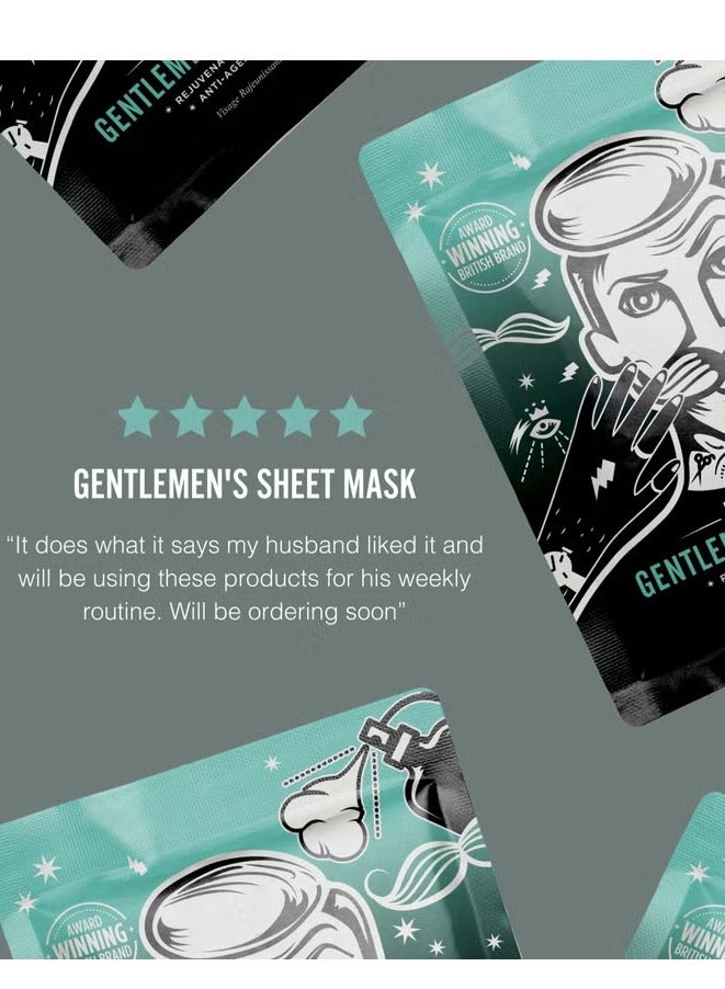 BARBER PRO Gentlemen's Sheet Mask Rejuvenating and Hydrating with Anti-Ageing Collagen - Image 3