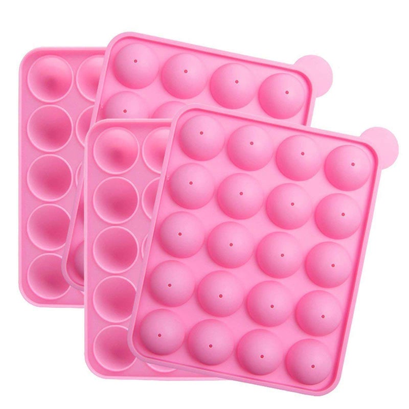 Amison 2 x 20 Silicone Cake Pop Mold Great for Hard Candy Lollipop and Party Cupcake