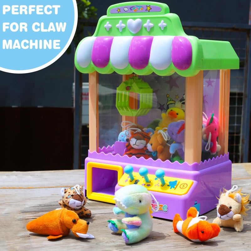 Uzoxlsn 72 Pack Mini Stuffed Animal, Assorted Plush Toy (Dinosaur, Zoo, Ocean), Party Favors for Kid, Perfect for Claw Machine Filler, Goody Bag Stuffers, Keychain, Carnival Prizes, Classroom Reward Gift Bulk - Image 5