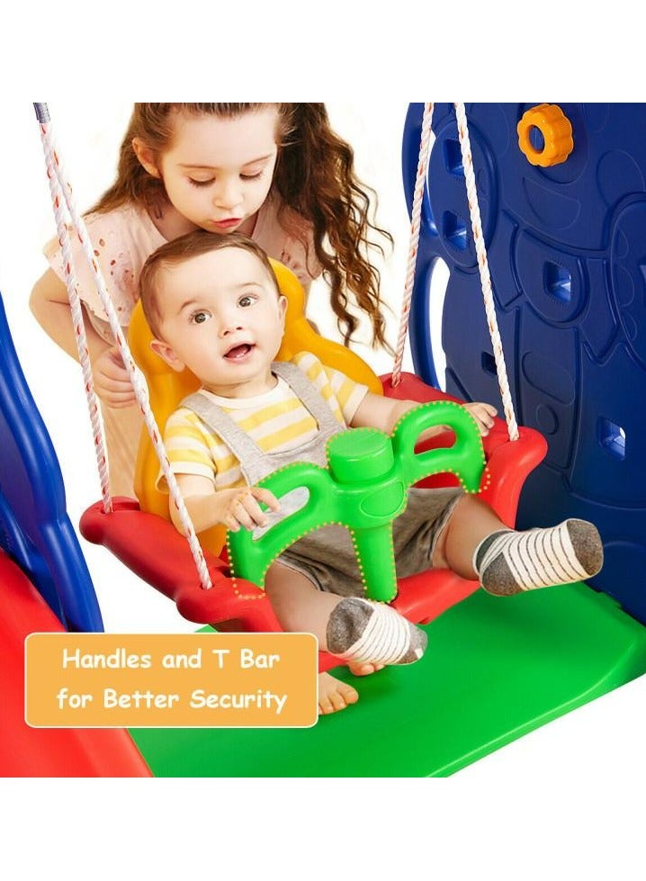 3 In 1 Swing And Slide With Basketball Game 180x162x126cm - Image 4