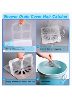 BenQuand 25 Pcs Shower Drain Cover Hair Catcher/Shower Drain Mesh Sticker/Laundry,Bathroom, Kitchen, Sink, Drain, Adhesive Window Screen Repair Tape Kit  - Image 3