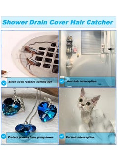 BenQuand 25 Pcs Shower Drain Cover Hair Catcher/Shower Drain Mesh Sticker/Laundry,Bathroom, Kitchen, Sink, Drain, Adhesive Window Screen Repair Tape Kit  - Image 4